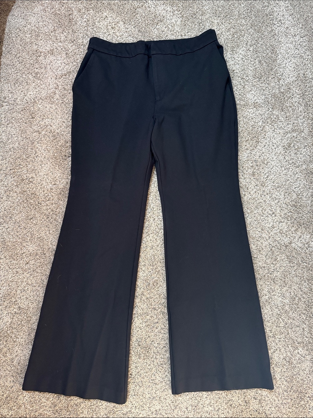 Eloquii Black Boot-Cut Work Pants